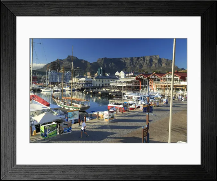 Framed Print : South Africa, Western Cape, Cape Town, V&A Waterfront, Victoria Wharf