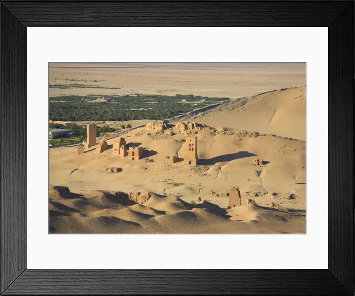 Framed Print : Syria, Palmyra Ruins (UNESCO Site), Valley of Tombs, Burial Chambers towers Framed Print : Syria, Palmyra Ruins (UNESCO Site), Valley of Tombs, Burial Chambers towers