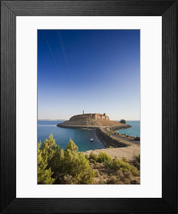 Framed Print : Syria, Euphrates river, Ath Thaura, Lake Al-Assad and Qalaat Jaabar Castle Framed Print : Syria, Euphrates river, Ath Thaura, Lake Al-Assad and Qalaat Jaabar Castle