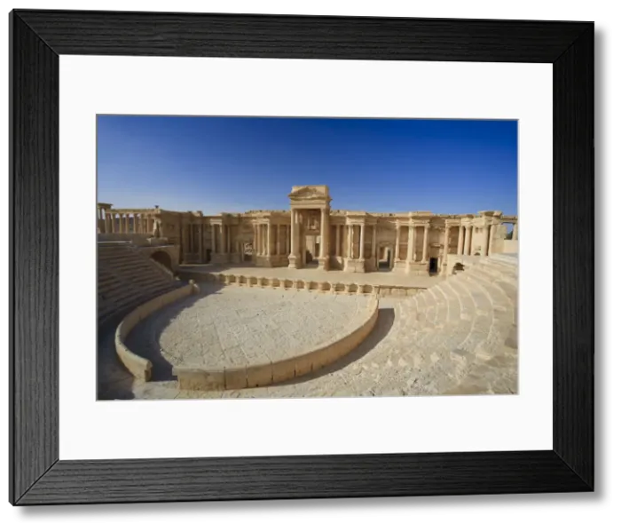 Framed Print : Syria, Palmyra ruins (UNESCO Site), Theatre Framed Print : Syria, Palmyra ruins (UNESCO Site), Theatre