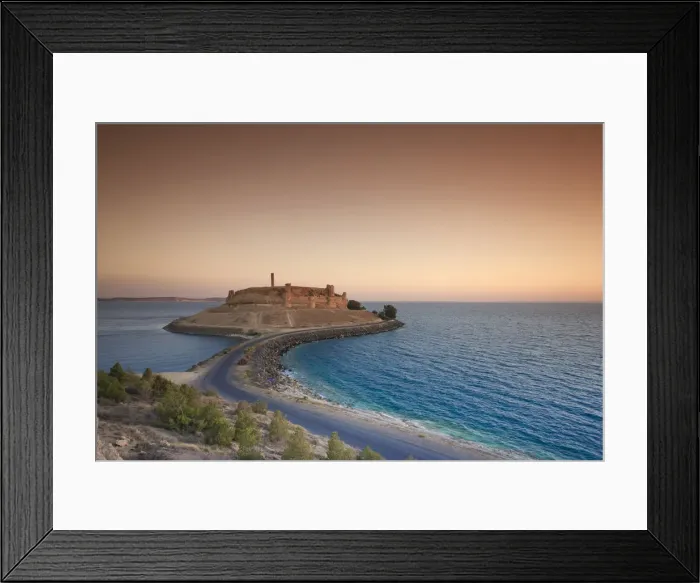 Framed Print : Syria, Euphrates river, Ath Thaura, Lake Al-Assad and Qalaat Jaabar Castle Framed Print : Syria, Euphrates river, Ath Thaura, Lake Al-Assad and Qalaat Jaabar Castle
