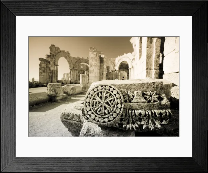 Framed Print : Syria, Aleppo, the Dead Cities, Ruins of the Basilica of Saint Simeon (Qala Framed Print : Syria, Aleppo, the Dead Cities, Ruins of the Basilica of Saint Simeon (Qala