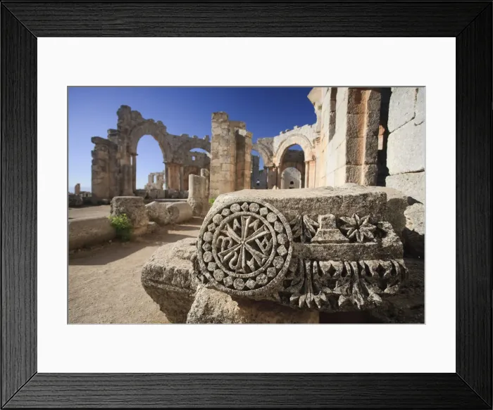 Framed Print : Syria, Aleppo, the Dead Cities, Ruins of the Basilica of Saint Simeon (Qala Framed Print : Syria, Aleppo, the Dead Cities, Ruins of the Basilica of Saint Simeon (Qala