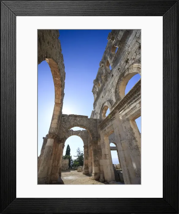 Framed Print : Syria, Aleppo, the Dead Cities, Ruins of the Basilica of Saint Simeon (Qala Framed Print : Syria, Aleppo, the Dead Cities, Ruins of the Basilica of Saint Simeon (Qala