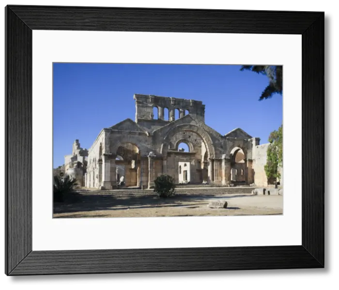 Framed Print : Syria, Aleppo, the Dead Cities, Ruins of the Basilica of Saint Simeon (Qala Framed Print : Syria, Aleppo, the Dead Cities, Ruins of the Basilica of Saint Simeon (Qala