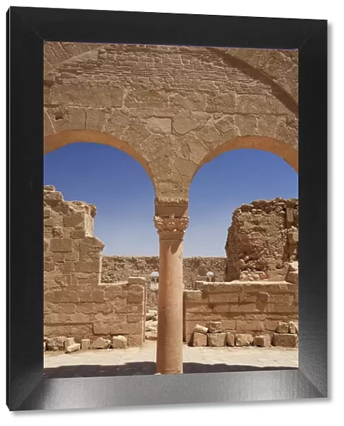 Syria, Central Desert, ruins of ancient Rasafa Walled City (3rd Century AD), Basilica