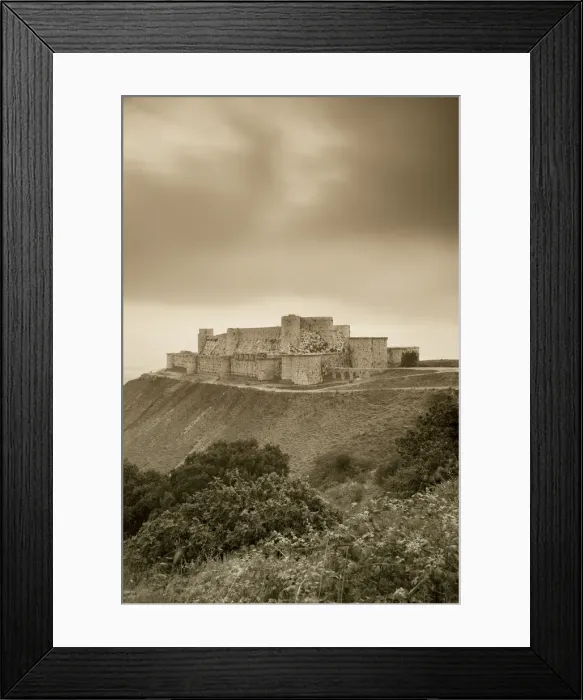 Framed Print : Syria, crusaders castle of Krak Des Chevaliers (Qala at al Hosn) Framed Print : Syria, crusaders castle of Krak Des Chevaliers (Qala at al Hosn)