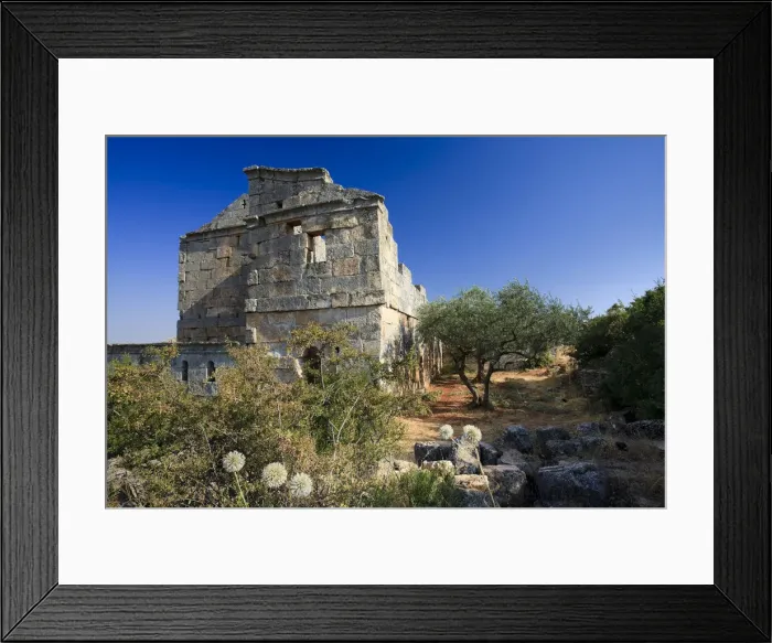 Framed Print : Syria, Al-Zawiya Mountain Region, The Dead Cities, Al Bara, the most extensive of Framed Print : Syria, Al-Zawiya Mountain Region, The Dead Cities, Al Bara, the most extensive of
