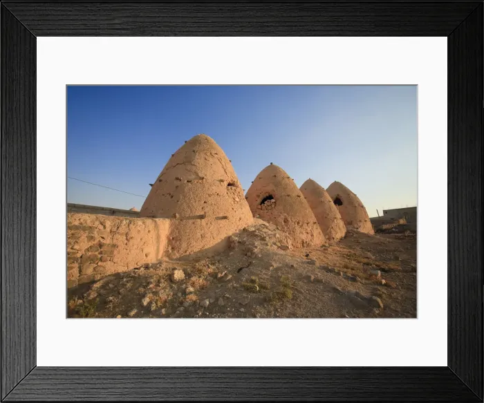 Framed Print : Syria, Hama surroundings, the Beehive Village of Sarouj, made of mud dwellings Framed Print : Syria, Hama surroundings, the Beehive Village of Sarouj, made of mud dwellings