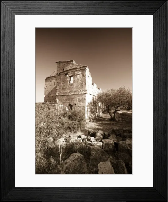 Framed Print : Syria, Al-Zawiya Mountain Region, The Dead Cities, Al Bara, the most extensive of Framed Print : Syria, Al-Zawiya Mountain Region, The Dead Cities, Al Bara, the most extensive of