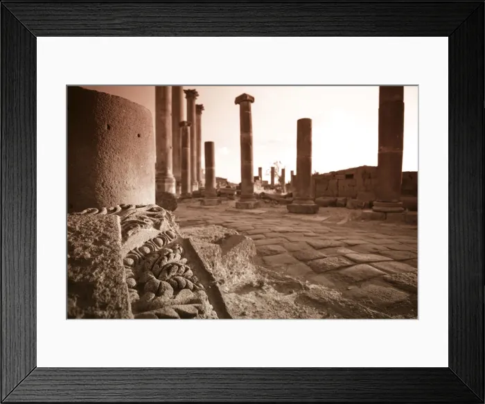 Framed Print : Syria, Bosra, ruins of the ancient Roman town (a UNESCO site), ruins of Decumanus Framed Print : Syria, Bosra, ruins of the ancient Roman town (a UNESCO site), ruins of Decumanus