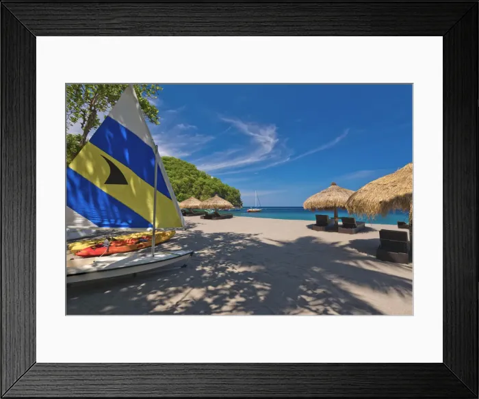 Framed Print : Caribbean, St Lucia, Soufriere, Anse Chastanet, Anse Chastanet Beach Framed Print : Caribbean, St Lucia, Soufriere, Anse Chastanet, Anse Chastanet Beach