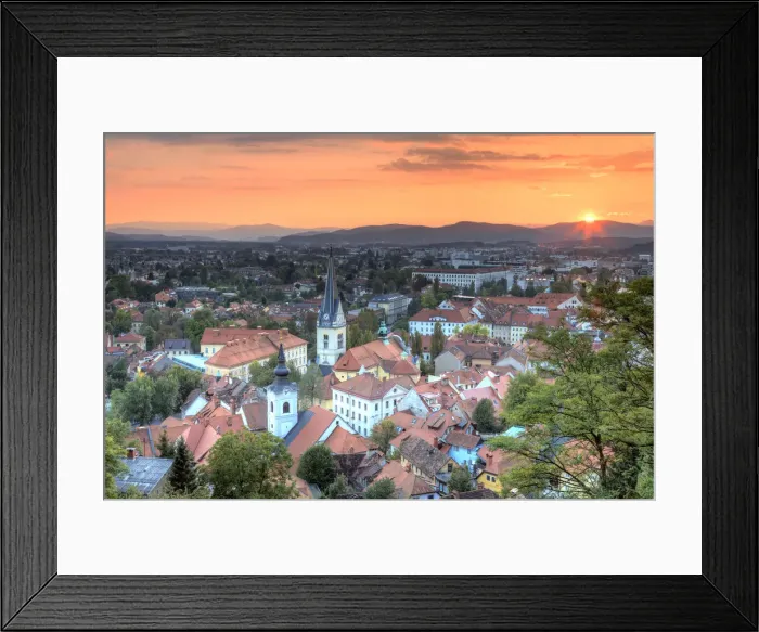 Framed Print : Slovenia, Ljubljiana, Old Town