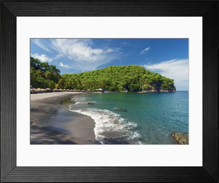 Framed Print : Caribbean, St Lucia, Soufriere, Anse Chastanet, Anse Chastanet Beach Framed Print : Caribbean, St Lucia, Soufriere, Anse Chastanet, Anse Chastanet Beach