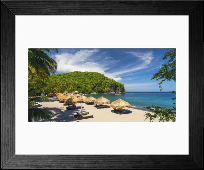 Framed Print : Caribbean, St Lucia, Soufriere, Anse Chastanet, Anse Chastanet Beach Framed Print : Caribbean, St Lucia, Soufriere, Anse Chastanet, Anse Chastanet Beach