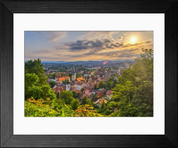 Framed Print : Slovenia, Ljubljana, Sveti Florijana (or Sentflorjanska) Cerkev and Sveti Jakoba Cerkev Framed Print : Slovenia, Ljubljana, Sveti Florijana (or Sentflorjanska) Cerkev and Sveti Jakoba Cerkev