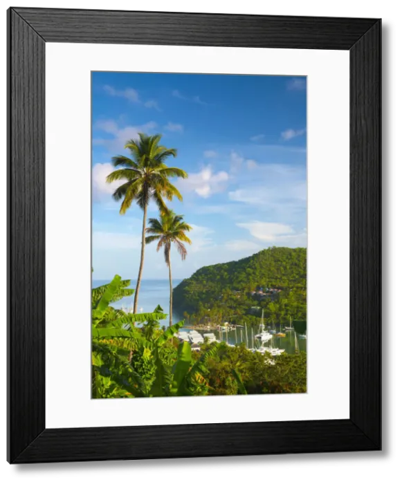 Framed Print : Caribbean, St Lucia, Marigot, Marigot Bay Framed Print : Caribbean, St Lucia, Marigot, Marigot Bay