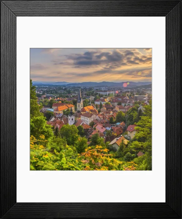 Framed Print : Slovenia, Ljubljana, Sveti Florijana (or Sentflorjanska) Cerkev and Sveti Jakoba Cerkev Framed Print : Slovenia, Ljubljana, Sveti Florijana (or Sentflorjanska) Cerkev and Sveti Jakoba Cerkev