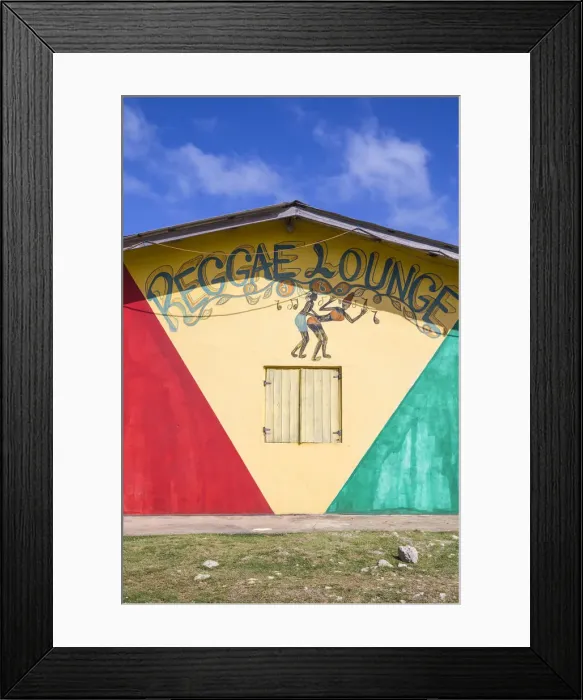 Framed Print : St Vincent and The Grenadines, Union Island, Clifton, Reggae Lounge Framed Print : St Vincent and The Grenadines, Union Island, Clifton, Reggae Lounge