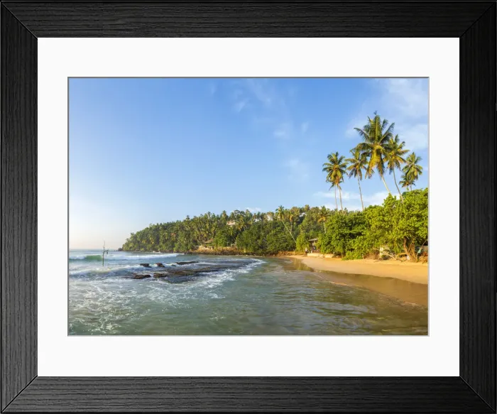 Framed Print : Beach, Mirissa, South Coast, Sri Lanka