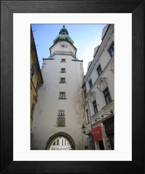 Framed Print : Saint Michaels Tower. Built in the 13th century, it remains the only Gothic gateway Framed Print : Saint Michaels Tower. Built in the 13th century, it remains the only Gothic gateway