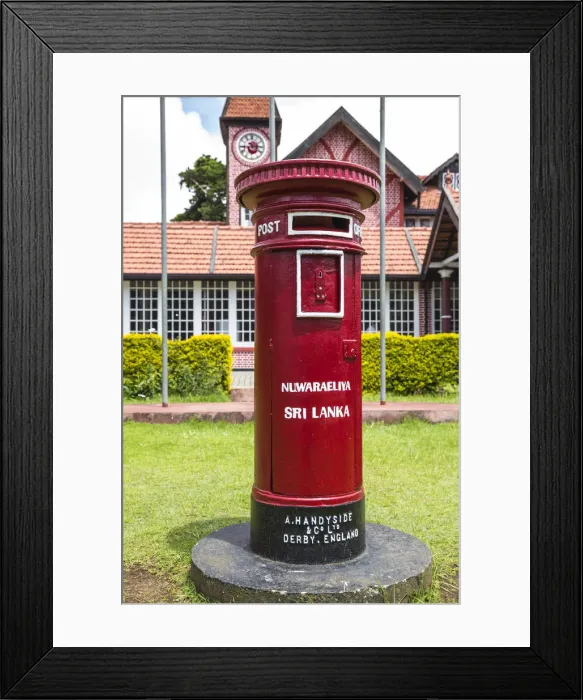 Framed Print : Sri Lanka, Nuwara Eliya, Post Office, one of the oldest buildings in the city - a