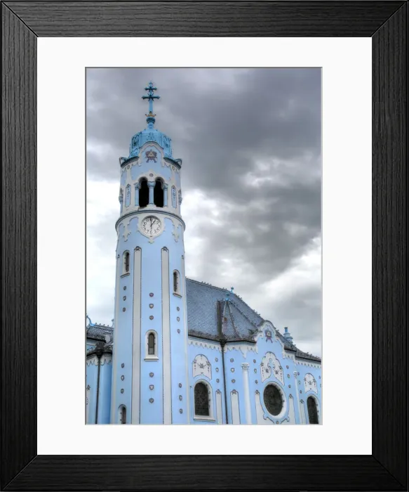 Framed Print : Church of St. Elizabeth (The Blue Church) (1913), Bratislava, Slovakia Framed Print : Church of St. Elizabeth (The Blue Church) (1913), Bratislava, Slovakia