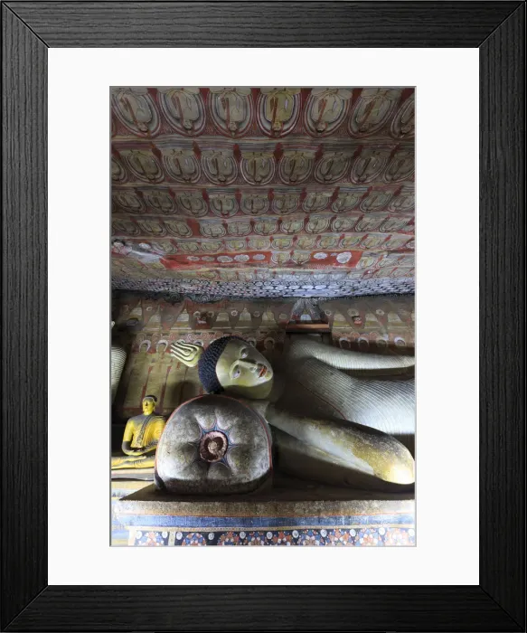 Framed Print : Sri Lanka, Dambulla (Unesco Site), Maharaja Viharaya Cave Temple