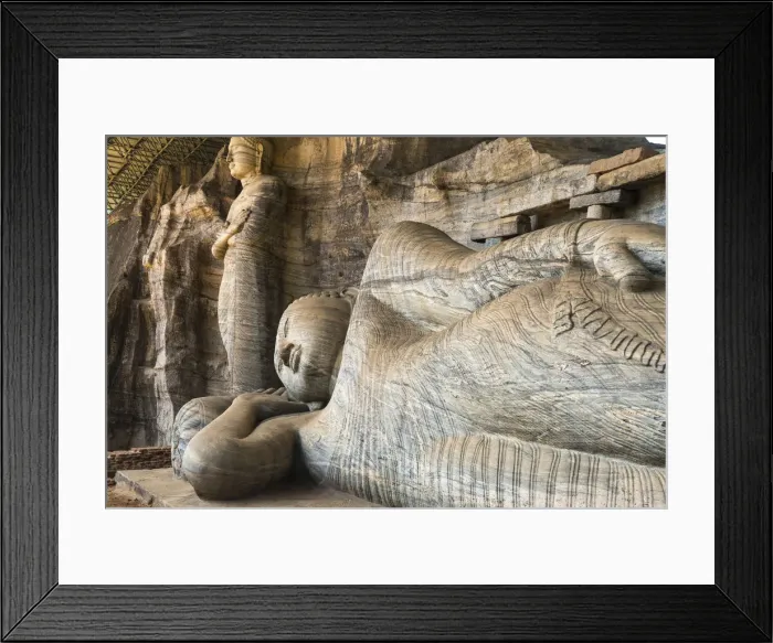 Framed Print : Reclining Buddha, Gal Vihara, Polonnaruwa, UNESCO World Heritage Site, North Central Framed Print : Reclining Buddha, Gal Vihara, Polonnaruwa, UNESCO World Heritage Site, North Central