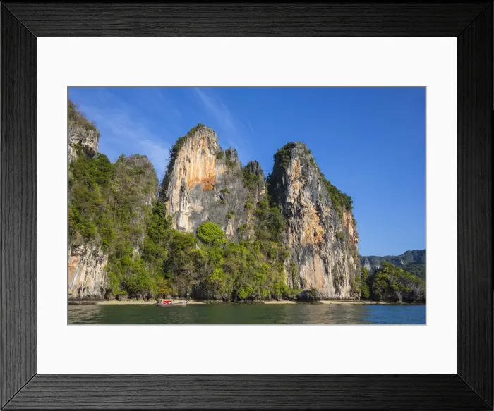 Framed Print : Railay Peninsula, Phang Nga Bay, Krabi Province, Thailand Framed Print : Railay Peninsula, Phang Nga Bay, Krabi Province, Thailand