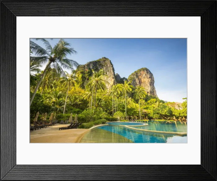 Framed Print : Swimming pool, Rayavadee resort, Railay Peninsula, Krabi Province, Thailand Framed Print : Swimming pool, Rayavadee resort, Railay Peninsula, Krabi Province, Thailand