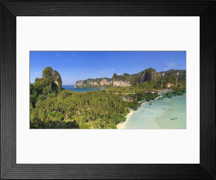 Framed Print : Thailand, Krabi, Hat Railay Beach Framed Print : Thailand, Krabi, Hat Railay Beach