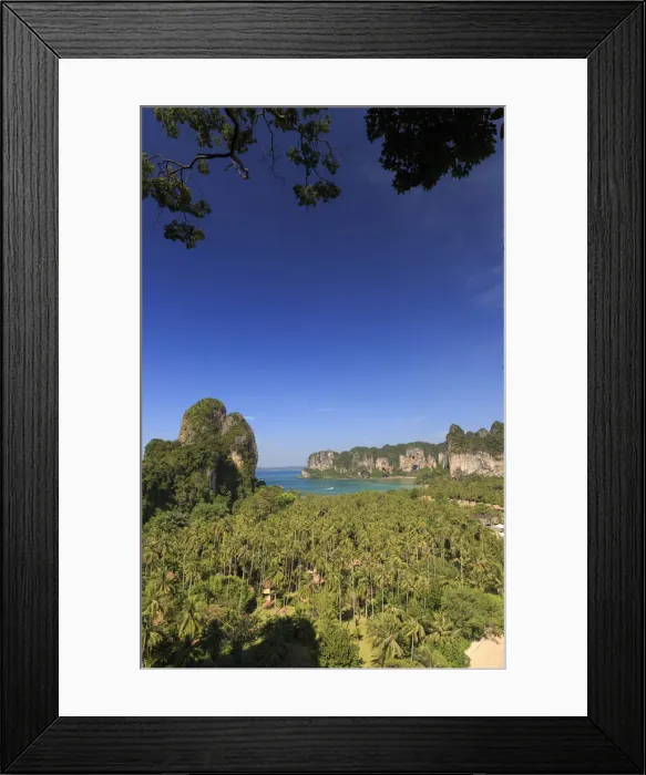 Framed Print : Thailand, Krabi, Hat Railay Beach Framed Print : Thailand, Krabi, Hat Railay Beach