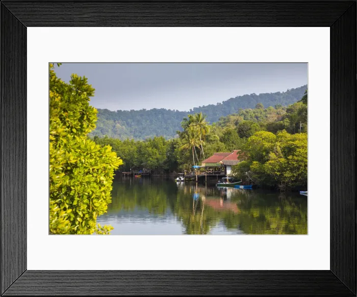 Framed Print : Small river on the island of Ko Kut, nr. Ko Chang, Thailand Framed Print : Small river on the island of Ko Kut, nr. Ko Chang, Thailand