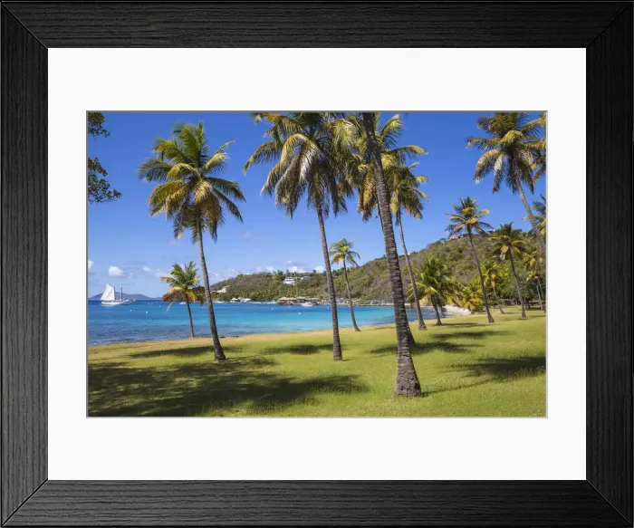 Framed Print : St Vincent and The Grenadines, Mustique, Brittania Bay beach Framed Print : St Vincent and The Grenadines, Mustique, Brittania Bay beach