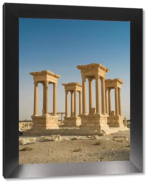 Syria, Palmyra Ruins (UNESCO Site), Tetrapylon