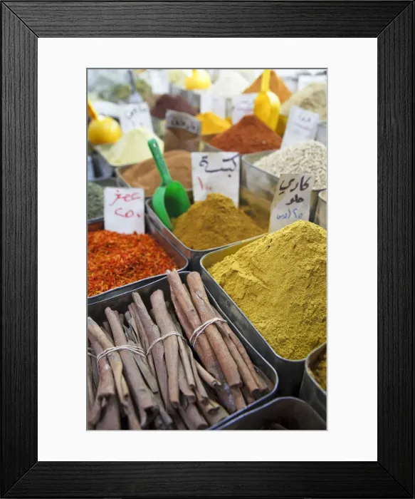 Framed Print : Syria, Damascus, Old, Town, Spice Souq Framed Print : Syria, Damascus, Old, Town, Spice Souq