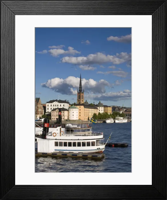Framed Print : Boats in Harbour, Gamla Stan, Stockholm, Sweden Framed Print : Boats in Harbour, Gamla Stan, Stockholm, Sweden