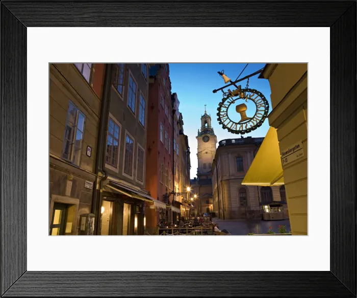 Framed Print : Gamla Stan at Dusk, Stockholm, Sweden Framed Print : Gamla Stan at Dusk, Stockholm, Sweden