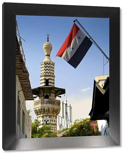 Syria, Damascus, Old Town, Mosque Minaret