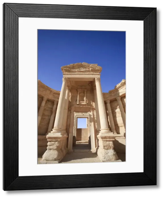 Framed Print : Syria, Palmyra ruins (UNESCO Site), Theatre