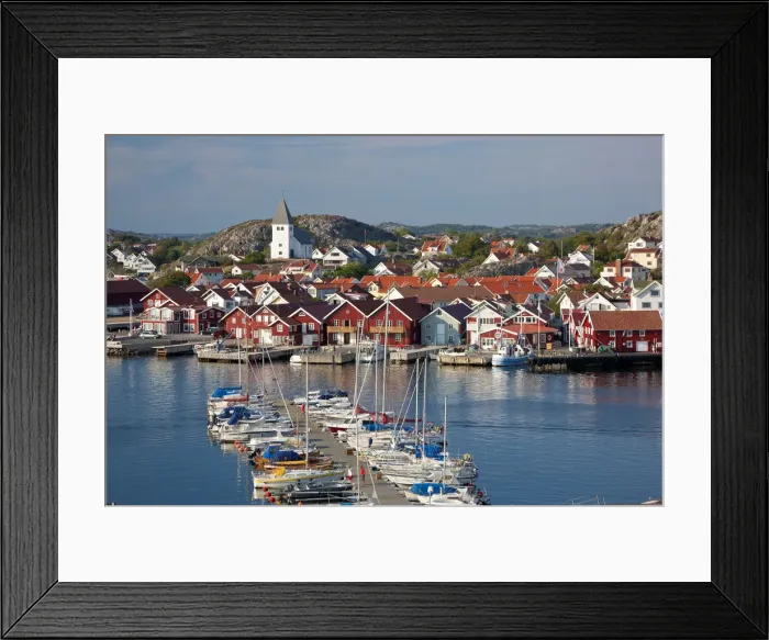 Framed Print : Village of Skarhamn on island of Tjorn, Bohuslan, on West Coast of Sweden Framed Print : Village of Skarhamn on island of Tjorn, Bohuslan, on West Coast of Sweden
