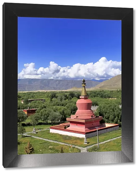 Stupa, Samye Monastery (Samye Gompa), Dranang, Shannan Prefecture, Tibet, China