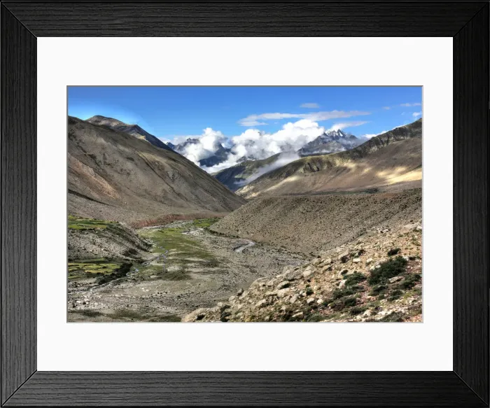 Framed Print : Mountain landscape, Shigatse Prefecture, Tibet, China Framed Print : Mountain landscape, Shigatse Prefecture, Tibet, China