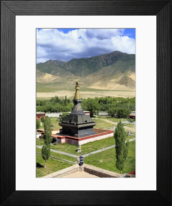Framed Print : Stupa, Samye Monastery (Samye Gompa), Dranang, Shannan Prefecture, Tibet, China Framed Print : Stupa, Samye Monastery (Samye Gompa), Dranang, Shannan Prefecture, Tibet, China