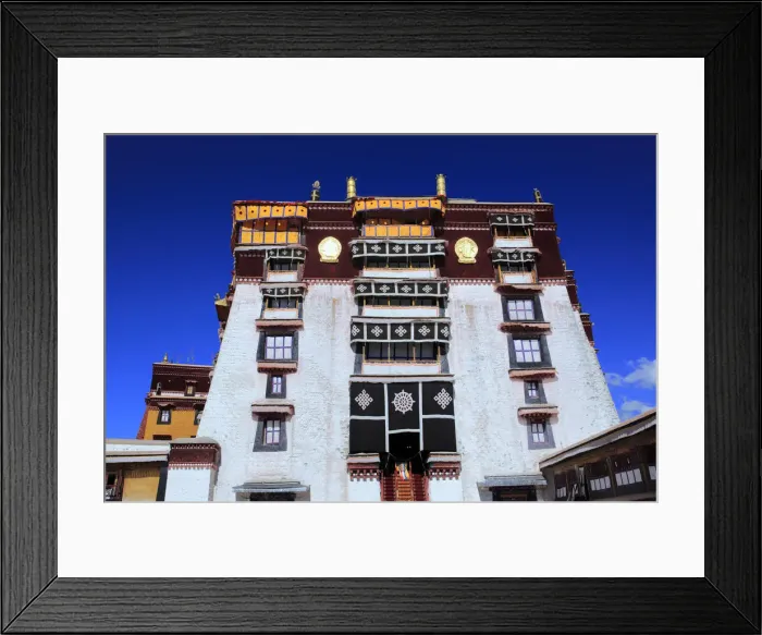 Framed Print : White Palace, Potala Palace, Lhasa, Tibet, China Framed Print : White Palace, Potala Palace, Lhasa, Tibet, China