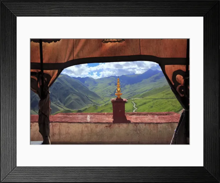 Framed Print : Ganden Monastery, Wangbur Mountain, Lhasa, Tibet, China Framed Print : Ganden Monastery, Wangbur Mountain, Lhasa, Tibet, China