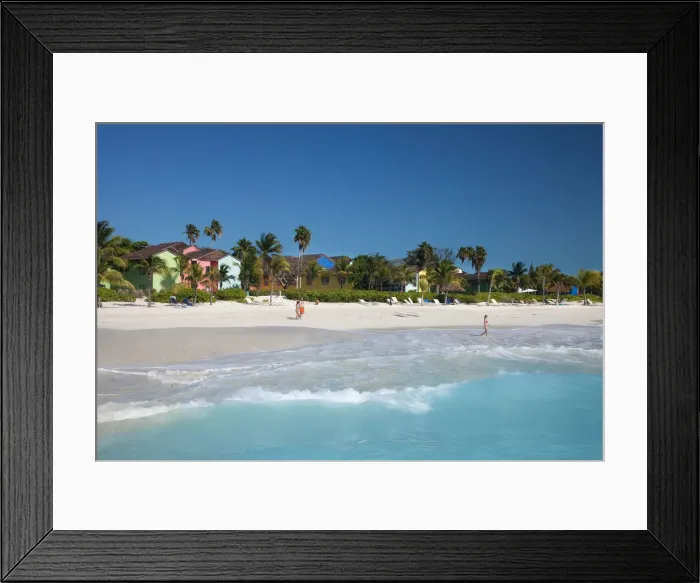 Framed Print : Beach Grace Bay, Providenciales, Turks and Caicos