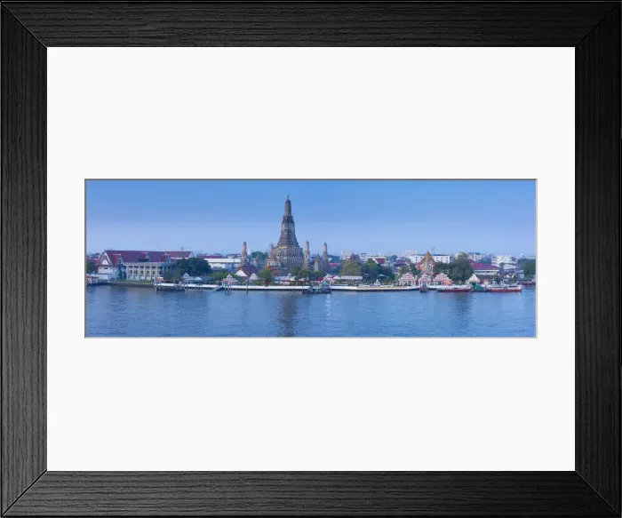 Framed Print : Temple of Dawn (Wat Arun) and Bangkok, Thailand Framed Print : Temple of Dawn (Wat Arun) and Bangkok, Thailand