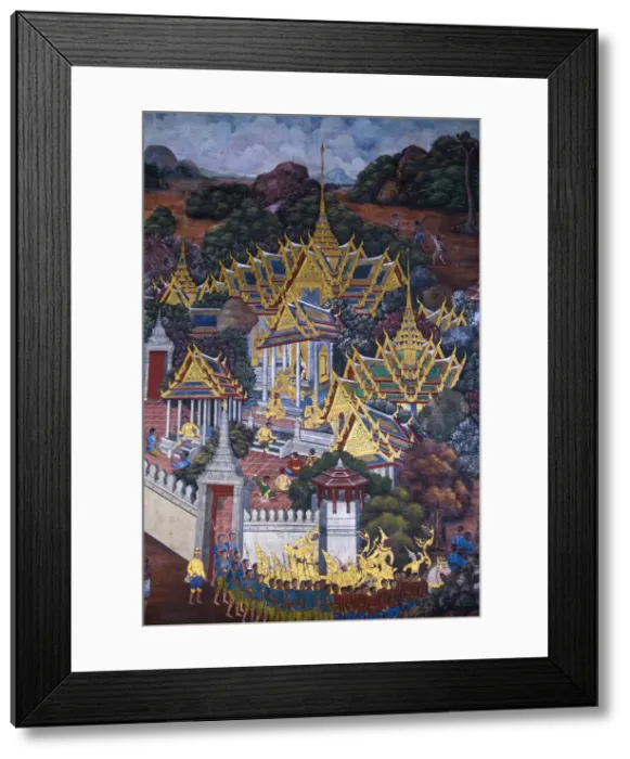 Framed Print : Wat Phra Kaew (Temple of the Emerald Buddha), Bangkok, Thailandwall Framed Print : Wat Phra Kaew (Temple of the Emerald Buddha), Bangkok, Thailandwall